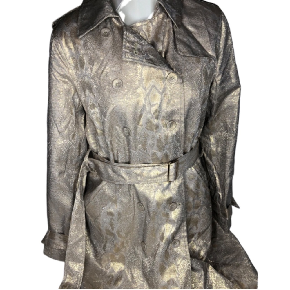 NWT Calvin Klein size small gold shimmery jacket